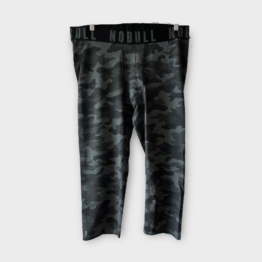 NOBULL Chrome Black Camo Compression 3/4 Length Tights Pants Men's Size XXXL - Picture 4 of 12